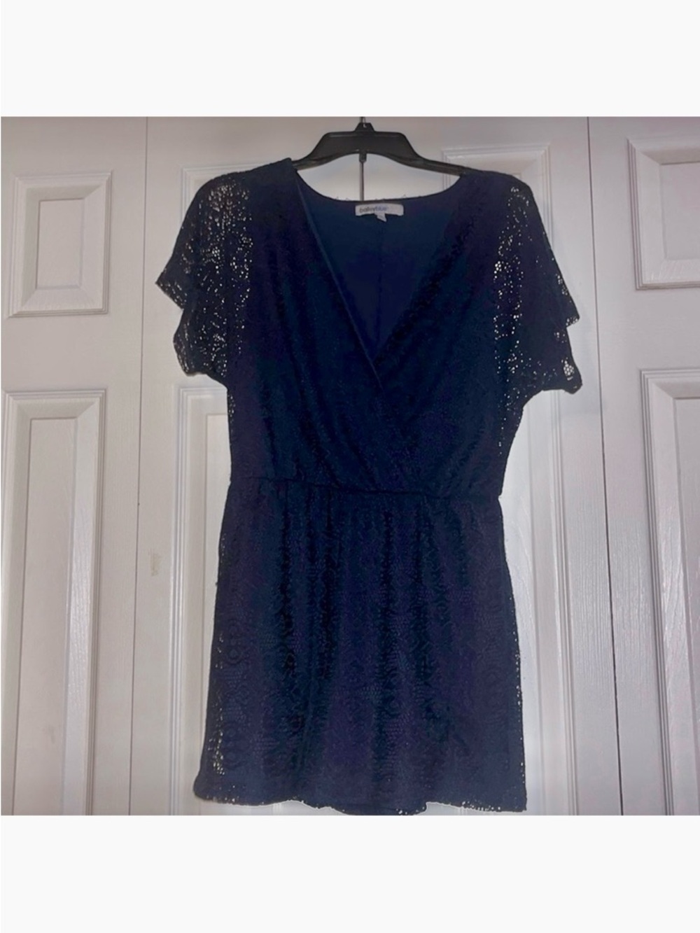 BaileyBlue Lace Romper (Medium)